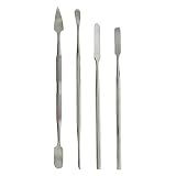 SE 4-Piece Stainless Steel Spatula Set - Versatile Tools for Electronics, Jewelry, Clay, and Craft Projects - DD301
