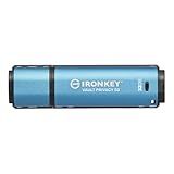 Kingston Ironkey Vault Privacy 50 USB 32GB Flash Drive | FIPS 197 Certified | XTS-AES 256-bit | BadUSB and Brute Force Protection | Mult-Password Option | IKVP50/32GB