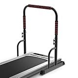 Adjustable Walking Pad Handle only, 19.7 inch Wide, 46 inch Max Height, Black/Red