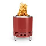 Solo Stove Mesa XL, 7 Inch Tabletop Fire Pit with Stand - Smokeless, Stainless Steel Fire Pit for Camping, Outdoor & Patio- Wood Burning or Pellet Fueled Portable Bonfire, 2.3lbs, Mulberry