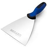 HOGARD 4" Putty Knife | The Best Joint Knife for your Drywall Tools | Made of Stainless Steel | Perfect Spackle Knife or Pocket Metal Paint Scraper.