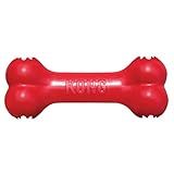 KONG Goodie Bone - Classic Durable Natural Rubber Dog Bone, Supports Mental Engagement - Treat Dispensing - Red - for Medium Dogs