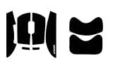 Pwnage UltraGrip Pre-Cut Anti-Slip Grip Tape for Logitech G Pro X Superlight, Superlight 2 Gaming Mouse Grip Enhancer, 0.5mm Ultra-Thin, Sweat-Absorbing, Pre-Laminated, High-Performance Texture