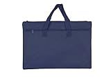 Legal Size Paper Conference Bag Document Bag for Lawyers Real Estate Transaction Paper and Loan Doc Storage (1 Piece - 16" X 11", Navy)
