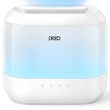 Dreo Humidifiers for Bedroom, 4L Top Fill for Large Room, 36H Runtime, 28 dB Quiet Supersized Cool Mist Air Humidifier for Baby Nursery, Plants, Indoor, Night Light, Easy to Clean & Fill