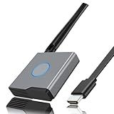 Wireless HDMI Display Dongle Adapter, Portable Transmitter, Streaming Media Video/Audio/File HDMI Wireless Extender for Smartphone,Laptop to HDTV/Monitor/Projector, Support Airplay DLNA Miracast