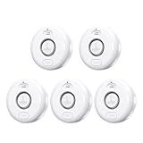 5 Pack Water Leak Alarm Detector, 120dB Loud Alert, IP66 Waterproof