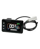 Replacement LCD Display Screen Component Compatible with Heybike Villain Electric Dirt Bike, 52V Waterproof E-Bike Dashboard Speedometer Control Panel Part