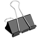 Ufmarine Extra Large Binder Clips 2 inch, (40 Pcs) Big Paper Clips for Office