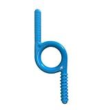 TalkTools Chewy | Oral Motor Sensory Tool for Kids and Toddlers | Therapy Tools to Improve Chewing and Biting (Blue Groovy, 1 Count (Pack of 1))