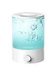 MegaWise Topfill 7-colour Night light humidifier for Kid bedroom with 3.5L Large Capacity, No leakage Design Fine Mist Output Auto Shutoff, Essential Oil Safe Tank