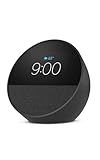 Amazon Echo Spot (newest model), Great for nightstands, offices and kitchens, Smart alarm clock with Alexa+ Early Access, Black