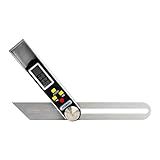 General Tools T-Bevel Gauge & Protractor - Digital Angle Finder with Full LCD Display & 8" Stainless Steel Blade
