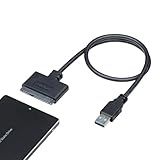 StarTech SATA to USB Cable, USB 5Gbps to 2.5in SATA I II III Hard Drive Adapter, External Converter for SSD or HDD Data Transfer