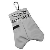 BLUPARK Funny Golf Ball Pouch My Lucky Ball Sack Golf Ball Storage Bag for Uncle Dad Grandpa (My Lucky Ball Sack)