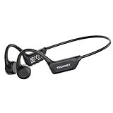 TECKNET Bone Conduction Headphones, Bluetooth V6.0 Open Ear Wireless Headphones, 10H Playtime & IPX5 Sweat Resistant, Secure Comfortable Fit Built-in Mic, Sports Earbuds for Running & Workout, Black