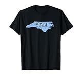 Distressed Y'ALL North Carolina Funny Tee T-Shirt