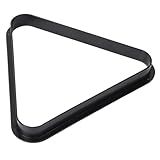 GSE Games & Sports Expert Black Plastic Billiard 8-Ball Triangle Racks or 9-Ball Diamond Pool Ball Racks Fit Standard 2-1/4" Billiard Pool Balls (8 Ball Triangle)