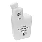 2 Stroke Engines Oil Fuel Mixing Bottle for Lawnmower Brush Cutter Chainsaw, 1L, 4 Ratios 32:1/50:1/40:1/25:1