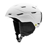 Smith Mission Helmet for Men – Adult Snowsports Helmet with MIPS Technology + Zonal Koroyd Coverage – Lightweight Protection for Skiing & Snowboarding– Matte White, Small