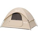 Golabs CT1 2 Person Camping Tent, Easy Set Up in 3 Mins, PU800mm Waterproof w/Mesh Top & Door with Ventilation, Lightweight 4.4lbs Portable Family Tent with Carry Bag &Interior Storage Pockets &Hook