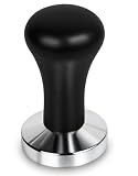 WYLOSUA 51mm Espresso Tamper, Espresso Machine Accessories, Espresso Tamper with Wood Handle, Durable Metal Tamper, Medium Weight, Home & Café Use Coffee Tamper