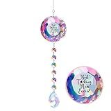 Mothers Day Crystal Suncatcher Gift for Mom from Daughter Son - Handmade Solar Rainbow Maker Ornament, Elegant Window Hanging Decor with Sun Catcher Prisms, Unique Home & Garden Gift for Mothers Day