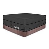 ULTCOVER Waterproof 600D Polyester Square Hot Tub Cover Outdoor SPA Covers 72 x 72 inch Black