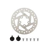 120mm Brake Disc, 5 Holes Brake Disc Stainless Steel with 2 Pcs Brake Pad, Electric Scooter Bicycle Modification Brake Parts for M365/PRO/PRO2 Brake Disc