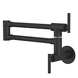 GIMILI Pot Filler Matte Black Kitchen Stove Faucet