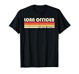 Personal Christmas Retro Vintage Graduation Gifts LOAN OFFICER Funny Job Title Profession Birthday Worker Idea T-Shirt, Black, Small