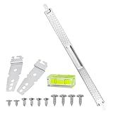 W10426979 24'' Dishwasher Mounting Bracket Kit with Column Level Fit for Whirlpool KitchenAid Maytag 24 Inch Wide Dishwashers for Granite & Quartz Countertops Replaces AH3632890 EA3632890 PS3632890