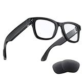 AI Smart Glasses with Camera, 800W HD Bluetooth Camera Glasses, 1080P Video Recording Sunglasses, Real Time Translation, Voice Assistant, Open-Ear Audio for Travel, Meetings & Vlogging