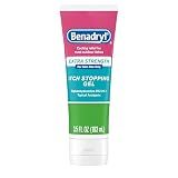 Benadryl Topical Itch Relief Gel, Extra Strength, Contains 2% Diphenhydramine HCl, Soothing Relief from Scrapes, Insect Bites, Sunburn and More, Great for Outdoors, 3.5 fl oz