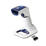ScanAvenger Wireless Portable 1D with Stand Bluetooth Barcode Scanner: Hand Scanner 3-in-1, Cordless, Rechargeable Scan Gun for Inventory - USB Barcode Reader (1D Only with Next Gen Stand)…