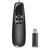 Presentation Clickers for PowerPoint, Clicker for Laptop Presentations Remote, USB Wireless Presenter Remote, Power Point Remote Clicker for Computer/Mac/PPT/Google Slide Advancer