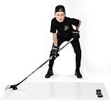 ACE HOCKEY Shooting Pad 30” x 60” - Shoot Like on Real Ice - Practice Shooting, Stickhandling, Passing Skills on 12.5 sqft - Convenient Off-Ice Training - Easy to Carry - Synthetic Ice Mat