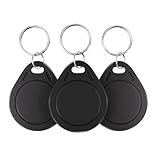 10pcs RFID Key Fobs 125khz RFID Writable T5577 fob tag T5577 Proximity ID Card Token Key Tag Rewritable for Access Control Systems & Security Lock