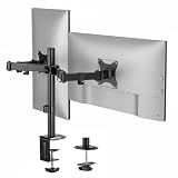 Mount-It Dual Monitor Arm, Heavy Duty Desk Mount for 2 Screens 13-32 in