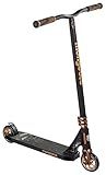 Mongoose Rise 110 Expert Freestyle Stunt Trick Scooter, Lightweight Alloy Deck & Heavy-Duty Frame Up to 220 lbs., Bike-Style Grip, High Impact 110mm Wheels, Black/Tan
