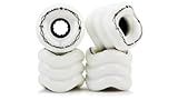 Shark Wheel California Roll 60mm 78A Small Skateboard/Longboard Wheels, White