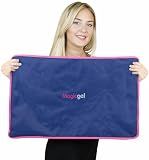 Extra Large & Reusable Ice Pack (15 x 23.5 inches, XL) for Maximum Back and Full Body Pain Relief from Injuries, Swelling, Bruises, Sprains | Ice Blanket for Sleeping & Physical Therapy | By Magic Gel