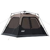 Coleman 4/6/8/10 Person Instant Camping Tent with 1-Minute Setup | Easy Setup & Storage, Spacious Interior, Pre-Attached Poles, 3-Season Family Tent, Gear Pockets, Carry Bag