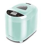 Elite Gourmet EBM8103M Programmable Bread Maker Machine 3 Loaf Sizes, 19 Menu Functions Gluten Free White Wheat Rye French and more, 2 Lbs, Mint