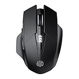 INPHIC Multi-Device Bluetooth Mouse, Upgraded Visible Battery, 2400 DPI, Silent Ergonomic Computer Wireless Mouse for Laptop, Mac, PC etc.