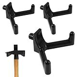 3pcs Tool Hooks for Suncast, Utility Double Head Design Garden Storage Shed Hanger Essential Garage Wall Organization Accessories for Shovels Rakes Compatible with Suncast Shed(Black)