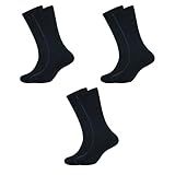 California Wellness Products Men's Crew Socks, Pack Of 3, Color - Black, Size - 6 to 9