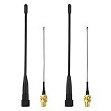 10dBi Meshtastic 915MHz LoRa Soft Whip Antenna, 17cm Long Range SMA Male Omni Antenna + IPEX Extension Cable Adapter (2 Sets), Kaunosta