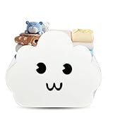 Cloud Shaped Felt Storage Caddy;Felt Baby Basket, Nursery Organizer with Cloud Design for Storage Infant Newborn Essentials,Foldable Bathroom and Bedroom Stuff Diaper Toys Baby Vintage Decor