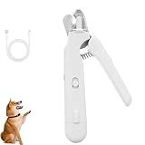 Safetrim by Pupnourish, Pupnourish Led Nail Clippers,2 in 1 Nail Clipper and Grinder with Light, with Guard, Silent, for Small Medium Large Dogs Cats